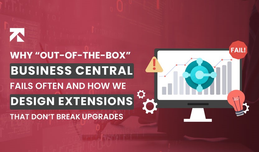 why out of the box business central fails